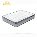 Matelas de lit king size en tricot blanc pack dans la boîte